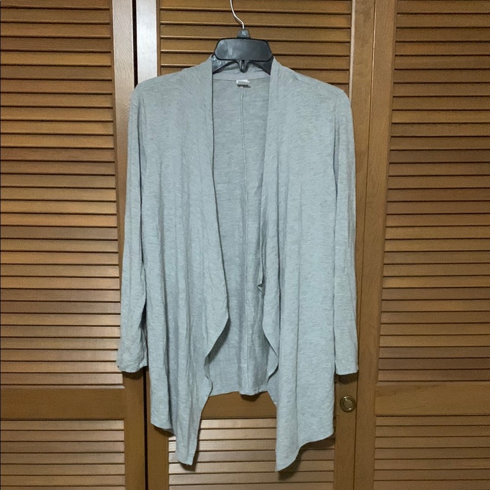 Old Navy Gray Cardigan Sweater Lightweight Knit Girls XL 14